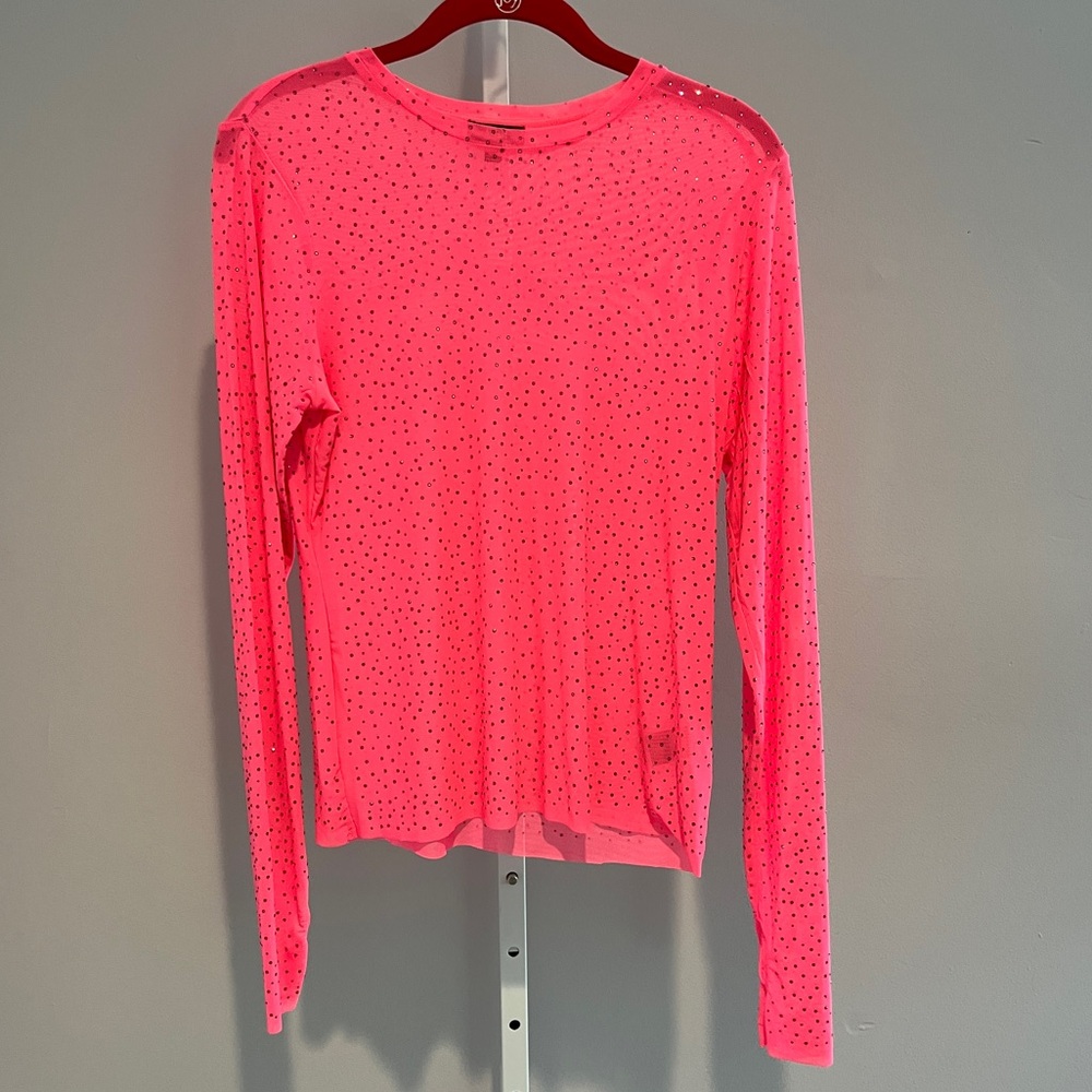 AFRM pink rhinestone top size XL NWOT